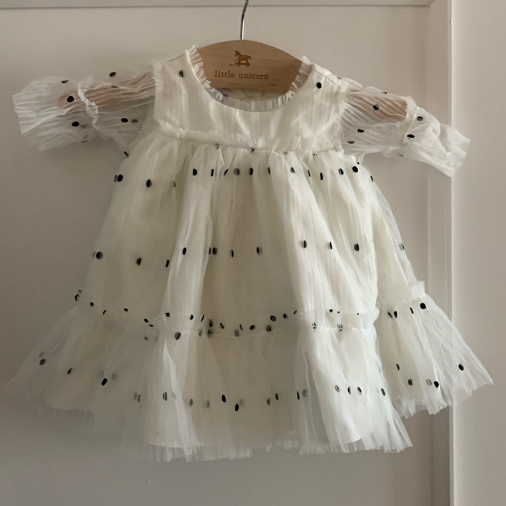 New Nordstrom White Baby Dress sz 3